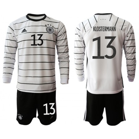 Billiga Fotbollströjor Tyskland Lukas Klostermann 13 Barn Hemma tröja  EM 2020 Långärmad